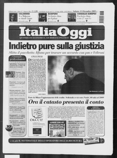 Italia oggi : quotidiano di economia finanza e politica